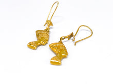 Lade das Bild in den Galerie-Viewer, Vintage Schmuck | Nofretete | Goldschmuck | Gold Ohrringe | 18 Karat 750K