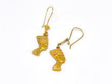 Lade das Bild in den Galerie-Viewer, Vintage Schmuck | Nofretete | Goldschmuck | Gold Ohrringe | 18 Karat 750K