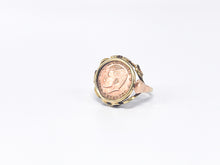 Lade das Bild in den Galerie-Viewer, Vintage - Antik Schmuck I Siegelring I Gold Ring + Münze I JFK I In Memoriam John F. Kennedy I 14 Karat 585K