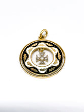 Lade das Bild in den Galerie-Viewer, Antik Vintage Schmuck | Eisernes Kreuz | Gold Goldschmuck | Anhänger mit ca. 0,05ct Diamanten besetzt | 14 Karat 585K