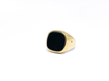 Lade das Bild in den Galerie-Viewer, Vintage Retro I *USED LOOK* I Onyx Siegelring I Herren Ring I Gold I 8 Karat 333K