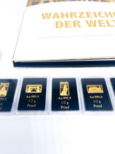 Lade das Bild in den Galerie-Viewer, 11/12er Set I Wahrzeichen der Welt I 999/1000er Goldbarren Gold Barren I 5 Dollars I Münzen I PP I 2019 & 2020
