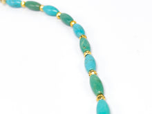 Lade das Bild in den Galerie-Viewer, Gold I Kette I Türkis I 9 Karat 375K