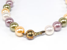 Lade das Bild in den Galerie-Viewer, Eine Bunte Mischung I Perlenkette I Perlen Gold Schmuck Kette I 14 Karat 585K