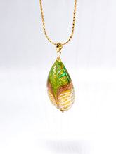 Lade das Bild in den Galerie-Viewer, Vintage Schmuck I Murano Tropfen I vergoldet I Anhänger + Kette I 925er Silber