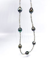 Lade das Bild in den Galerie-Viewer, Tahitiperlen I Perlenschmuck I Perlen Kette I 925er Silber