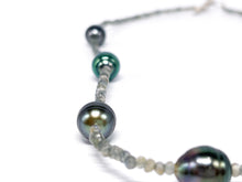 Lade das Bild in den Galerie-Viewer, Tahitiperlen I Perlenschmuck I Perlen Kette I 925er Silber