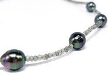 Lade das Bild in den Galerie-Viewer, Tahitiperlen I Perlenschmuck I Perlen Kette I 925er Silber