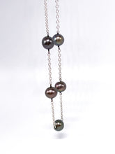Lade das Bild in den Galerie-Viewer, Perlenschmuck I Tahitiperlen I Perlen Kette I 45/46 cm I 925er Silber