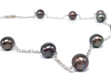 Lade das Bild in den Galerie-Viewer, Perlenschmuck I Tahitiperlen I Perlen Kette I 45/46 cm I 925er Silber