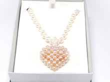 Lade das Bild in den Galerie-Viewer, Man Sang Collection I Perlenkette I Perlen Schmuck I Herz I 925er Silber (ohne Original Schatulle)