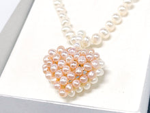 Lade das Bild in den Galerie-Viewer, Man Sang Collection I Perlenkette I Perlen Schmuck I Herz I 925er Silber (ohne Original Schatulle)
