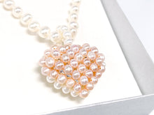 Lade das Bild in den Galerie-Viewer, Man Sang Collection I Perlenkette I Perlen Schmuck I Herz I 925er Silber (ohne Original Schatulle)