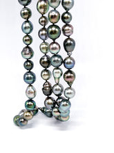 Lade das Bild in den Galerie-Viewer, PERLFEKT I Endloskette I Tahitizuchtperlen I Man Sang Collection I 120cm