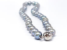 Lade das Bild in den Galerie-Viewer, Vintage Schmuck | Perlen Halskette | Kette | 49cm 69gr 925er Silber