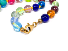 Lade das Bild in den Galerie-Viewer, Murano Kunterbunt 2.0 I Silberschmuck I Schmuck I Kette I handgefertigt I vergoldet I 925er Silber