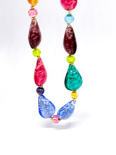 Lade das Bild in den Galerie-Viewer, Murano I Silberschmuck I Kette I multicolor I handgefertigt I 925er Silber