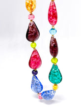 Lade das Bild in den Galerie-Viewer, Murano I Silberschmuck I Kette I multicolor I handgefertigt I 925er Silber