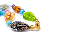 Lade das Bild in den Galerie-Viewer, Murano I Silberschmuck I Kette I multicolor I handgefertigt I 925er Silber