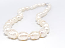 Lade das Bild in den Galerie-Viewer, Vintage Schmuck | Perlen Halskette | Kette | weiß | 44/45cm 51gr 925er Silber