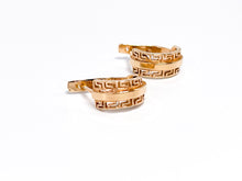 Lade das Bild in den Galerie-Viewer, Vintage Schmuck | Gold Rotgold Roségold | Ohrringe Creolen | 14 Karat 585K