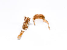 Lade das Bild in den Galerie-Viewer, Vintage Schmuck | Gold Rotgold Roségold | Ohrringe Creolen | 14 Karat 585K