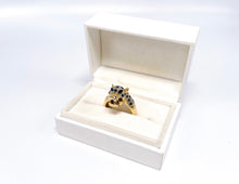 Lade das Bild in den Galerie-Viewer, Panther Tiger Ring | Gold | *Saphir blaue Augen* *BLUE EYES* | 14 Karat 585K