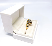 Lade das Bild in den Galerie-Viewer, Panther Tiger Ring | Gold | *Saphir blaue Augen* *BLUE EYES* | 14 Karat 585K