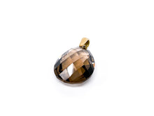 Lade das Bild in den Galerie-Viewer, Vintage - Antik I Goldschmuck I Gold Anhänger I "braun Briolette Tropfen" I Rauchquarz I Tropfenschliff I Vario-Öse I 8 Karat 333K