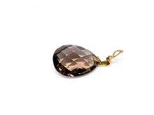 Lade das Bild in den Galerie-Viewer, Vintage - Antik I Goldschmuck I Gold Anhänger I "braun Briolette Tropfen" I Rauchquarz I Tropfenschliff I Vario-Öse I 8 Karat 333K