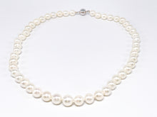 Lade das Bild in den Galerie-Viewer, Vintage Schmuck | Perlen Halskette | Kette | weiß | 49cm 56gr 925er Silber