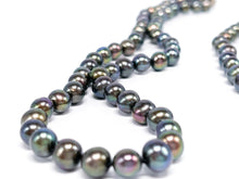 Lade das Bild in den Galerie-Viewer, Tahitiperlen I Tahiti Perlen Kette + Armband I Vintage Schmuck I 925er Silber