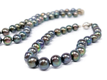 Lade das Bild in den Galerie-Viewer, Tahitiperlen I Tahiti Perlen Kette + Armband I Vintage Schmuck I 925er Silber