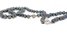 Lade das Bild in den Galerie-Viewer, Tahitiperlen I Tahiti Perlen Kette + Armband I Vintage Schmuck I 925er Silber