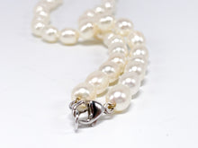 Lade das Bild in den Galerie-Viewer, Vintage Schmuck | Perlen Halskette | Kette | weiß | 46cm 40gr 925er Silber