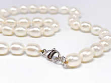 Lade das Bild in den Galerie-Viewer, Vintage Schmuck | Perlen Halskette | Kette | weiß | 46cm 40gr 925er Silber