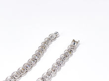 Lade das Bild in den Galerie-Viewer, Unisex Schmuckset I Silberschmuck I Armband + Kette Collier I CZ Steine I 925er Silber