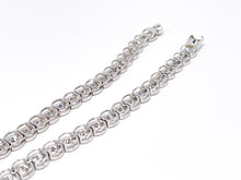 Lade das Bild in den Galerie-Viewer, Unisex Schmuckset I Silberschmuck I Armband + Kette Collier I CZ Steine I 925er Silber