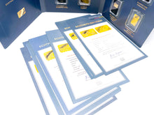 Lade das Bild in den Galerie-Viewer, 30 Jahre Deutsche Einheit Jubiläumsbarren - 11x 0,5 gr - 999/1000 Gold Feingold Barren Spiegelglanz + Zertifikate