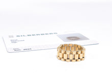 Lade das Bild in den Galerie-Viewer, RLX Stil | Unisex | Präsidentenband Glieder Kettenglieder Präsidenten | Gold Ring Gr. 55 | 8,3mm | 18 Karat 750K | + Original Zertifikat (Juwelier Silberberg)