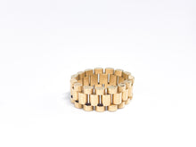 Lade das Bild in den Galerie-Viewer, RLX Stil | Unisex | Präsidentenband Glieder Kettenglieder Präsidenten | Gold Ring Gr. 55 | 8,3mm | 18 Karat 750K | + Original Zertifikat (Juwelier Silberberg)