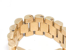 Lade das Bild in den Galerie-Viewer, RLX Stil | Unisex | Präsidentenband Glieder Kettenglieder Präsidenten | Gold Ring Gr. 55 | 8,3mm | 18 Karat 750K | + Original Zertifikat (Juwelier Silberberg)