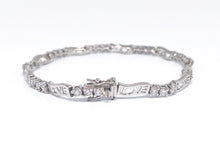 Lade das Bild in den Galerie-Viewer, LOVE Armband | Silber Silberschmuck Schmuck | DQCZ Steine | 21cm | 925er