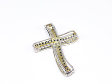 Lade das Bild in den Galerie-Viewer, Kreuz | Silber Silberschmuck Schmuck | babyblaue + schwarze Steine | 925er