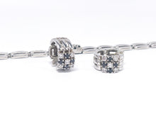 Lade das Bild in den Galerie-Viewer, Silber Schmuck | Silberschmuck | Armband + Ohrringe (Creolen) DQCZ Steine | 925er