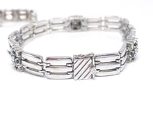 Lade das Bild in den Galerie-Viewer, Silber Schmuck | Silberschmuck | Armband + Ohrringe (Creolen) DQCZ Steine | 925er