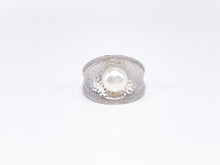 Lade das Bild in den Galerie-Viewer, Silber Perlen (weiß) Ring | Silberschmuck | Schmuck | Gr. 63 | 925er