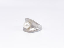 Lade das Bild in den Galerie-Viewer, Silber Perlen (weiß) Ring | Silberschmuck | Schmuck | Gr. 63 | 925er