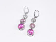 Lade das Bild in den Galerie-Viewer, Silber Ohrringe | weiß rosa pink | Silberschmuck | Schmuck | 925er