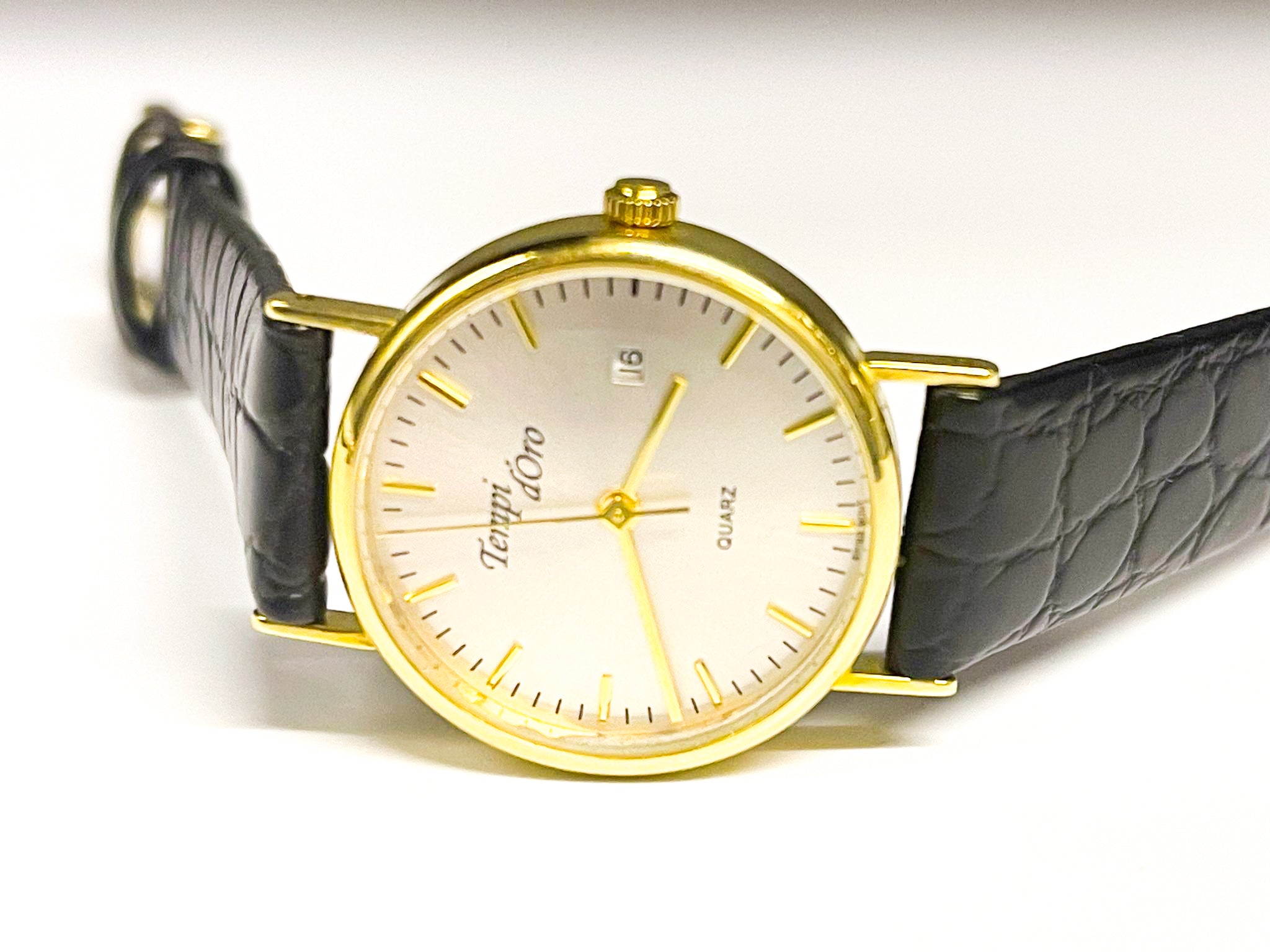 Tempi d'Oro Armband Quarz I Damen Herren Unisex Uhr I 14 Karat 585K